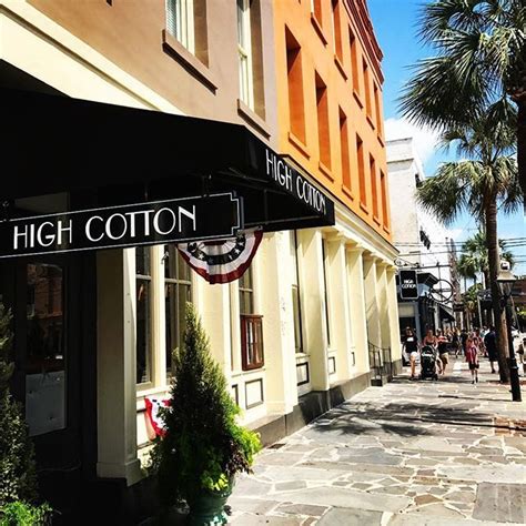 High cotton charleston sc - High Cotton Charleston. Call Menu Info. 199 East Bay Street Charleston, SC 29401 Uber. MORE PHOTOS. more menus Dinner Menu Brunch Menu Cocktails Wine List Bar Menu Private Dining Wines by the Glass Dessert Menu Dinner Menu Oysters* On the Half Shell Cocktail sauce / Champagne mignonette / lemon / saltines; Available in ½ Doz. or Doz. ...